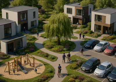 Modulhaus-zweistöckig-siedlung